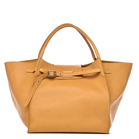 CELINE Soft Bare Calfskin Medium Big Bag Honey.